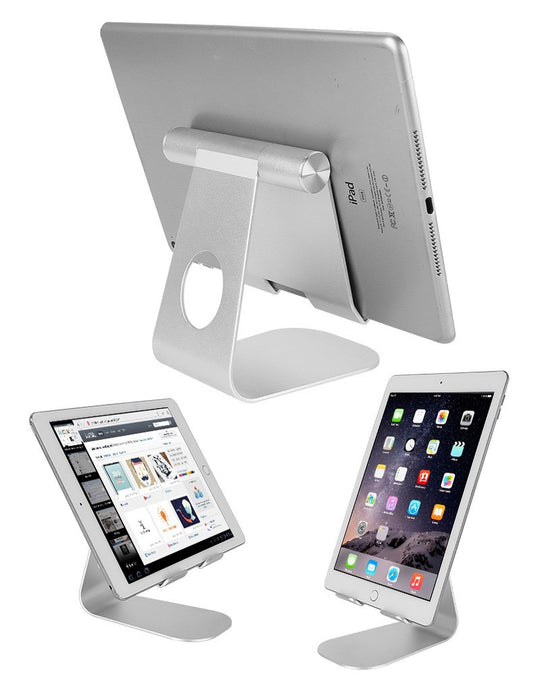 Adjustable Aluminum Tablet & Phone Stand – Height-Adjustable Desktop Mount